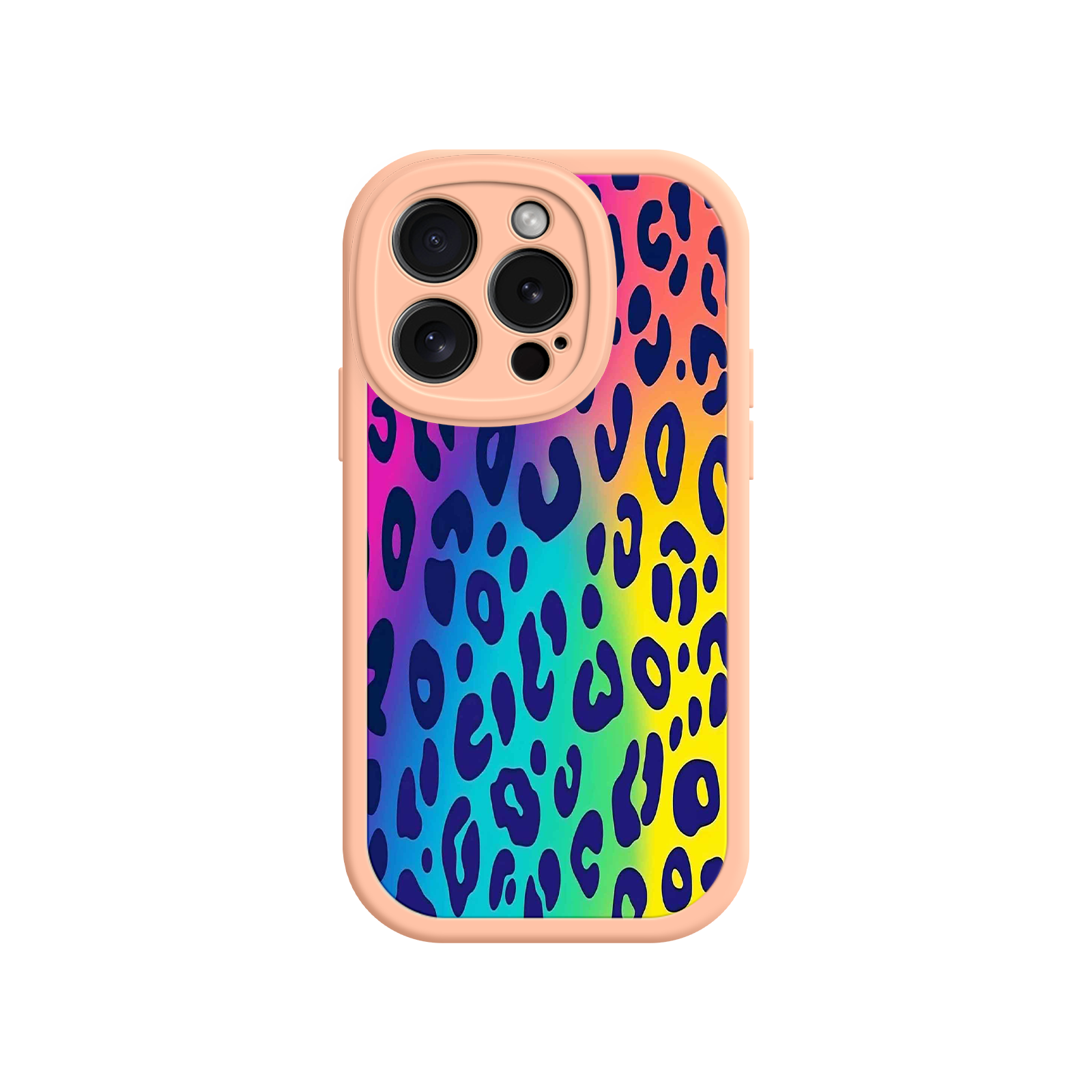 Rainbow Leopard Print iPhone 17 Case – Vibrant Gradient Leopard Pattern, Colorful Animal Print Design, Trendy Animal Print Phone Cover