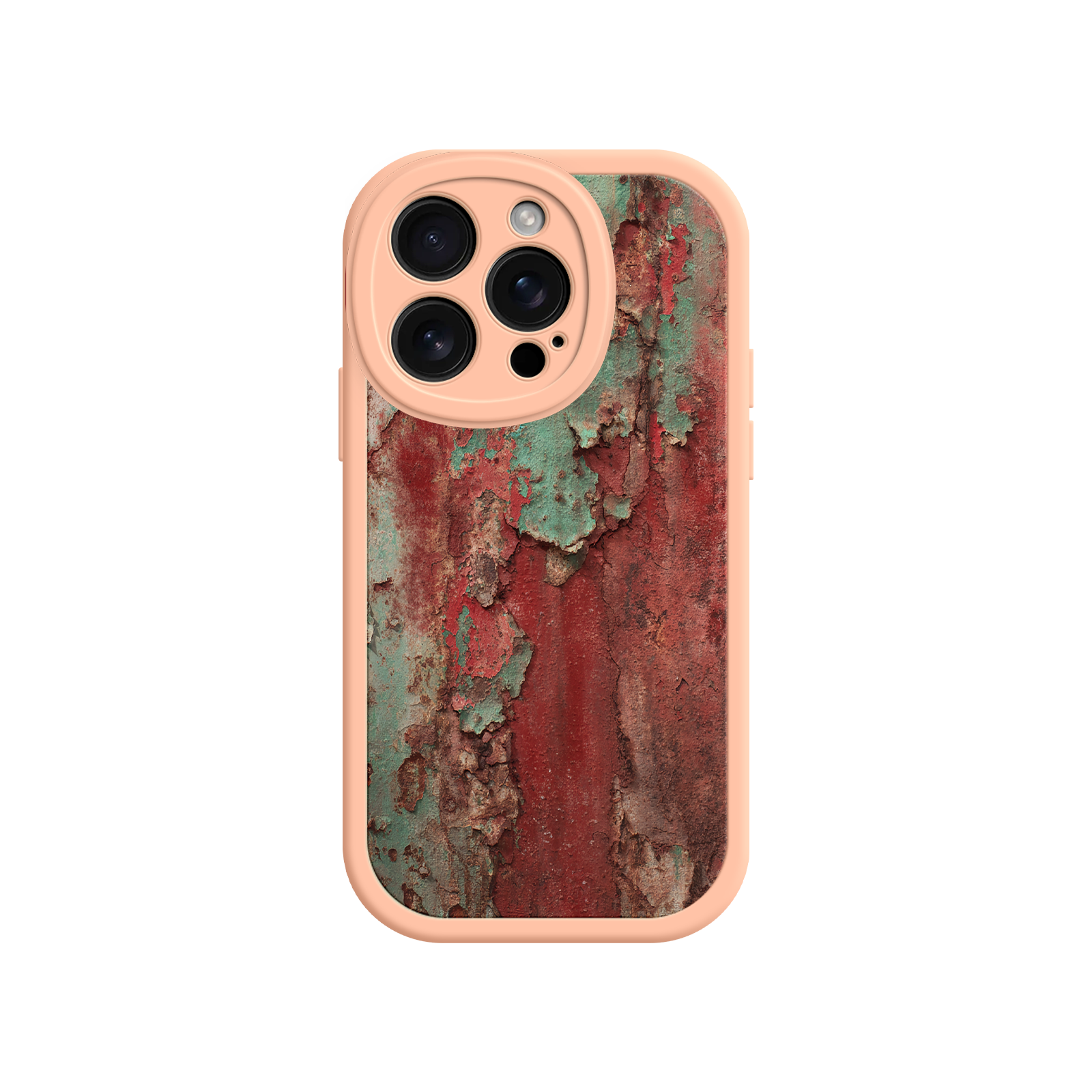 Rustic Metal Texture Phone Case – Vintage Industrial Style for iPhone 17