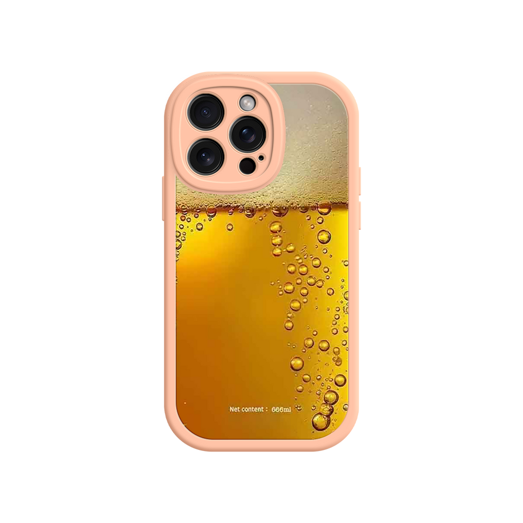 Funny Beer Glass Phone Case – Realistic Foam Design, Novelty Gift for Beer Lovers