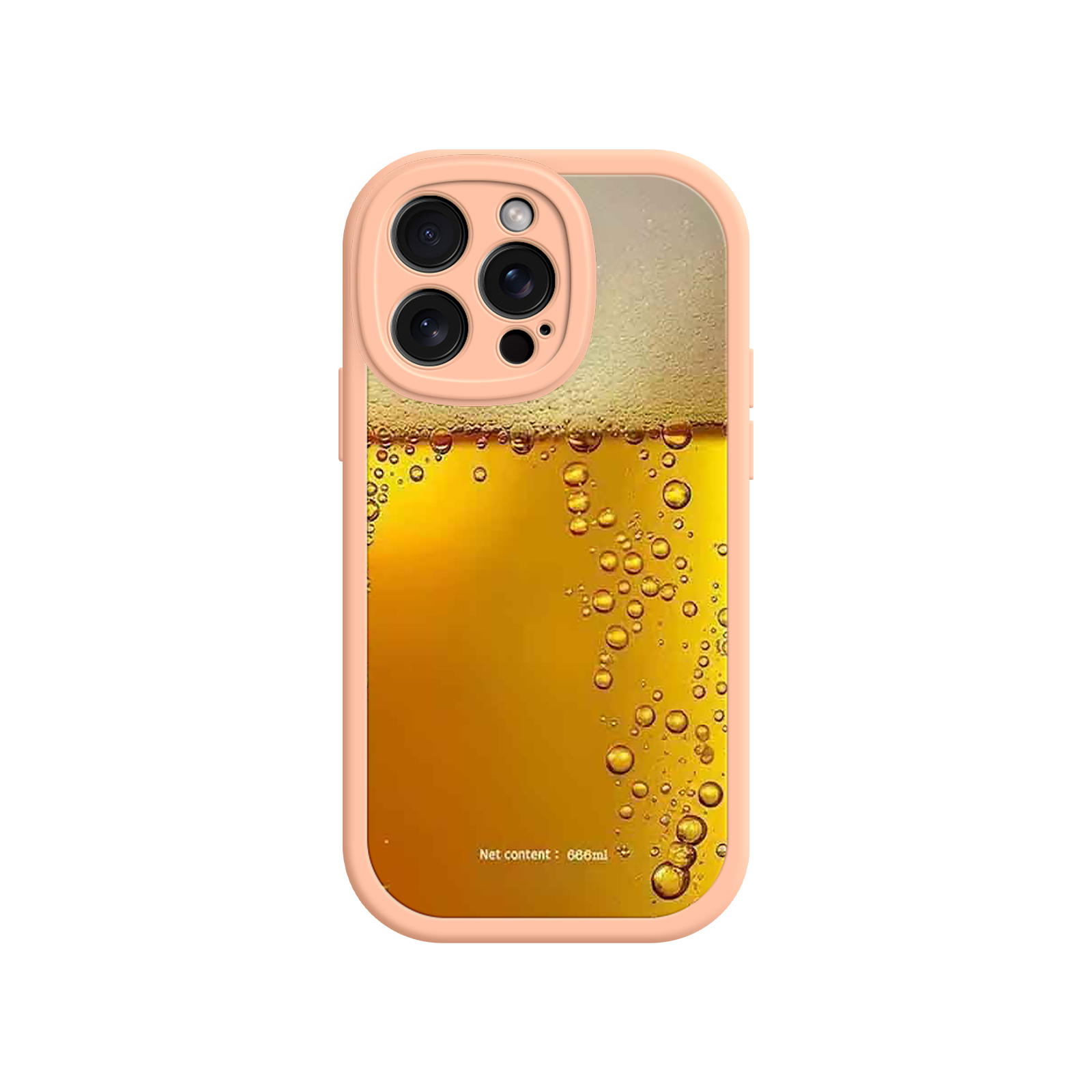 Funny Beer Glass Phone Case – Realistic Foam Design, Novelty Gift for Beer Lovers