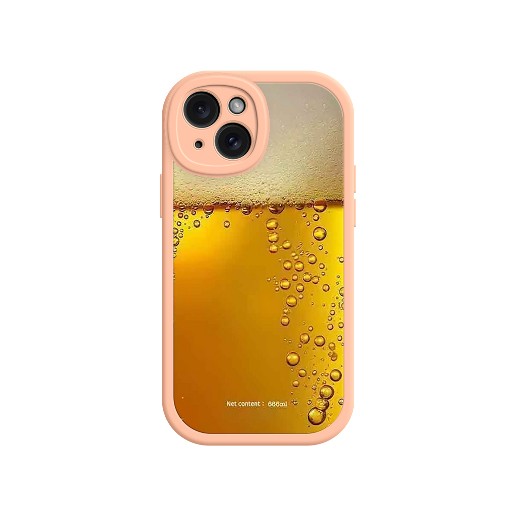 Funny Beer Glass Phone Case – Realistic Foam Design, Novelty Gift for Beer Lovers