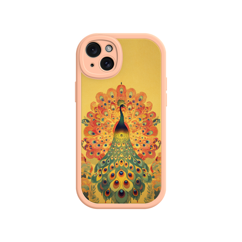 Peacock iPhone Case – Artistic Bird Design with Vibrant Feathers & Boho Style