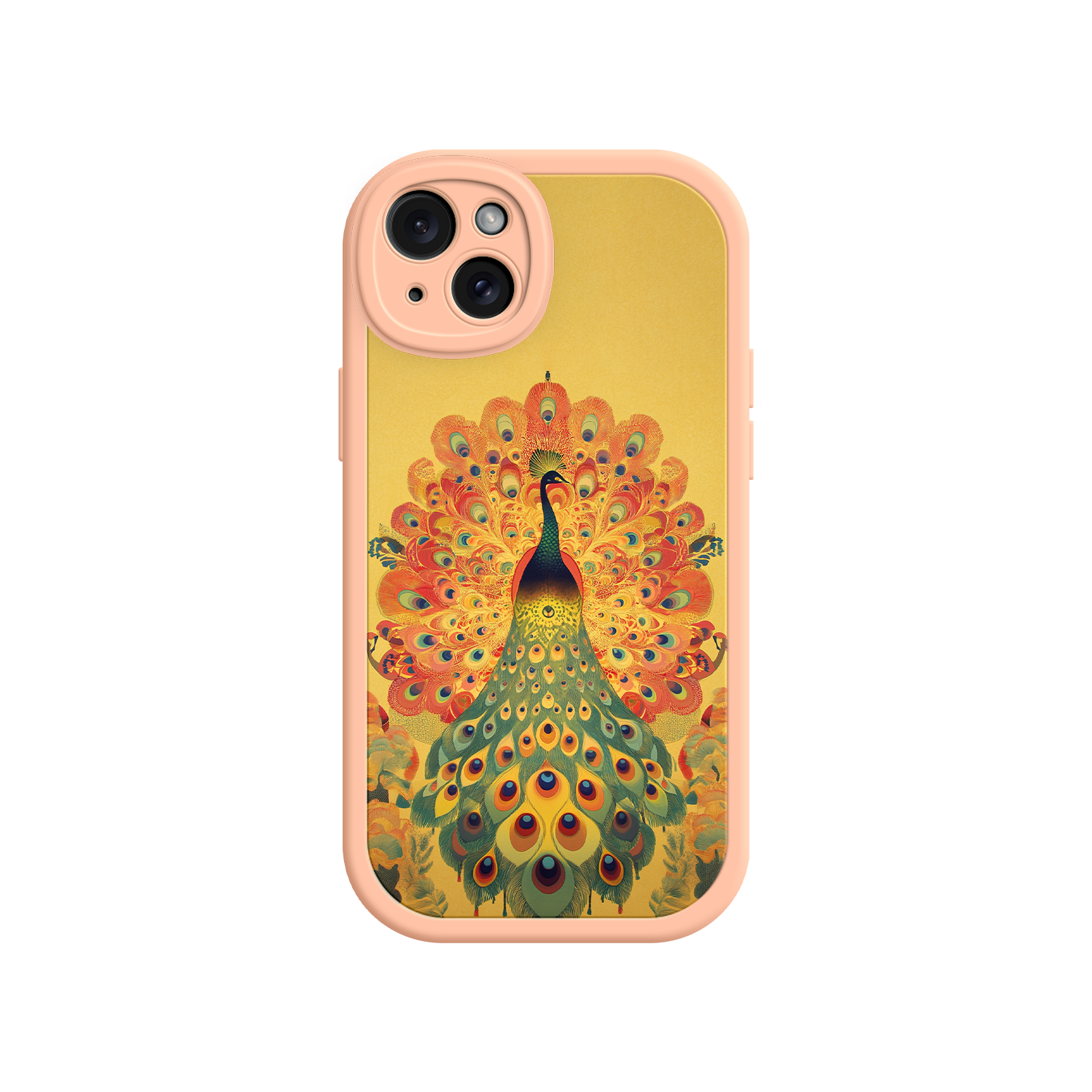 Peacock iPhone Case – Artistic Bird Design with Vibrant Feathers & Boho Style
