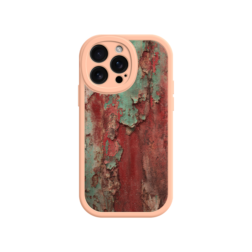 Rustic Metal Texture Phone Case – Vintage Industrial Style for iPhone 17