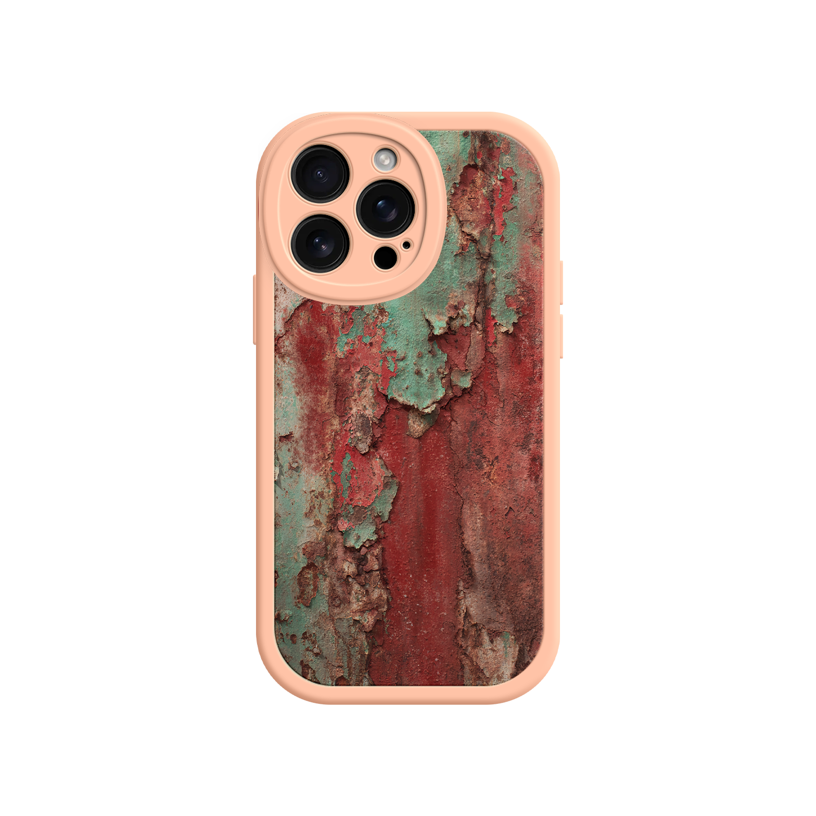 Rustic Metal Texture Phone Case – Vintage Industrial Style for iPhone 17