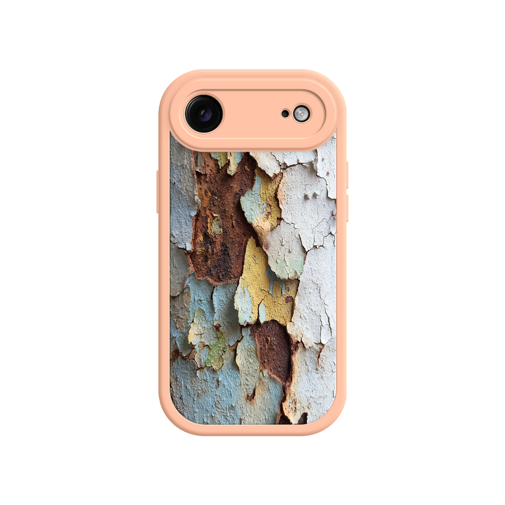 Peeling paint phone case with artistic meaning