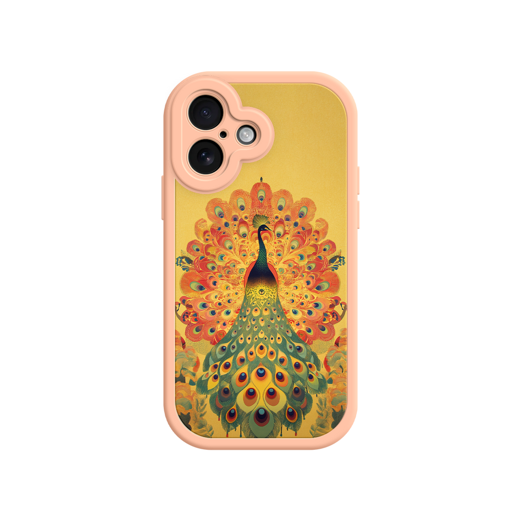 Peacock iPhone Case – Artistic Bird Design with Vibrant Feathers & Boho Style