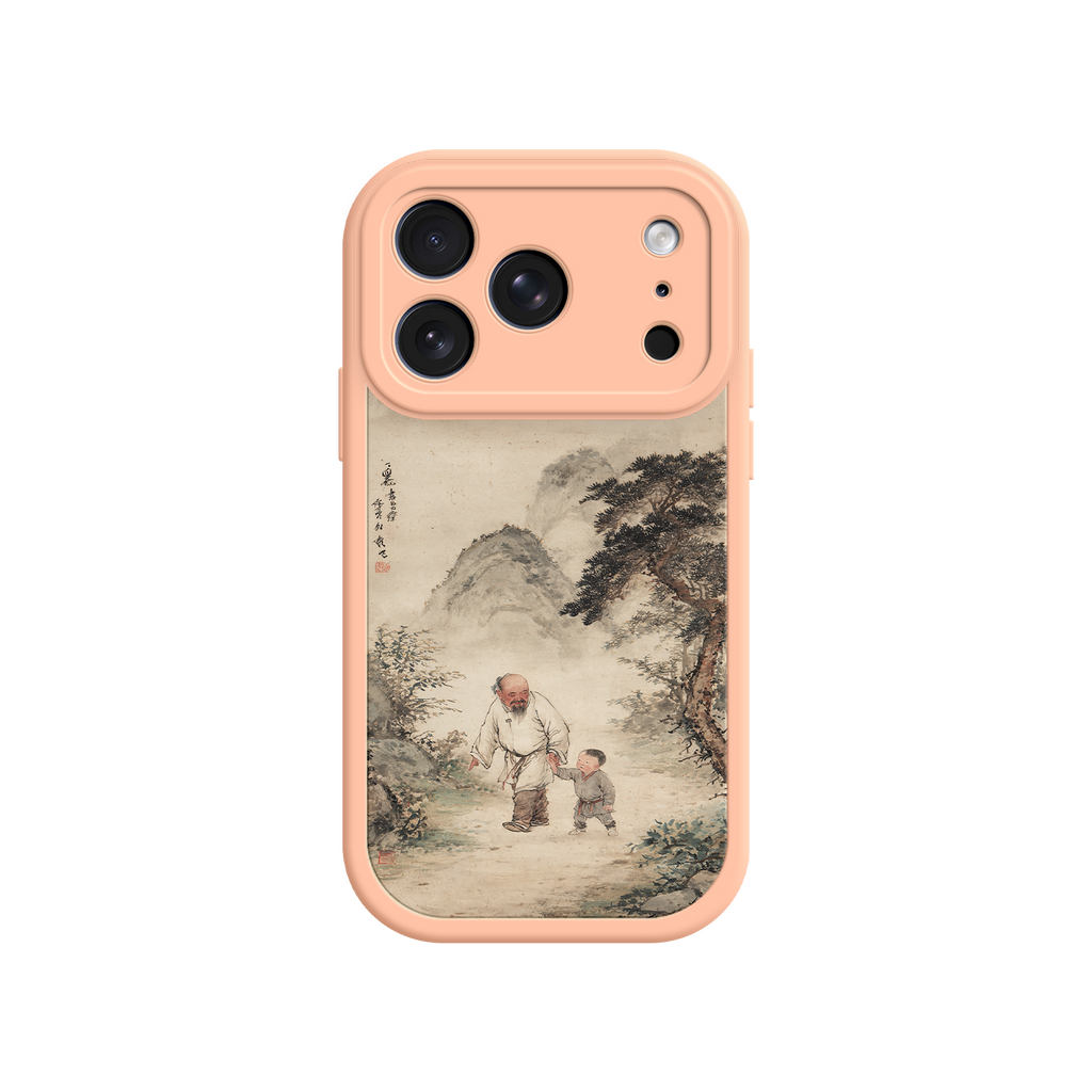 iPhone case with peaceful nature and family bond