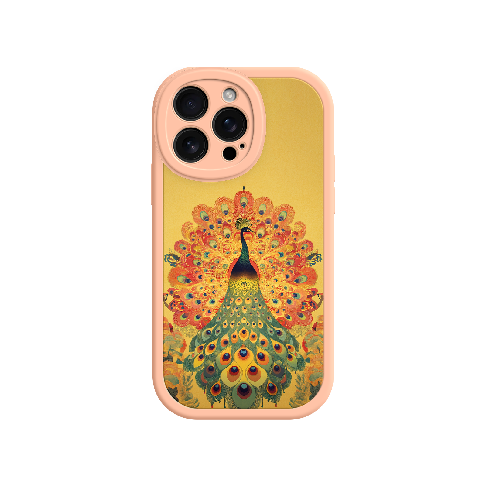 Peacock iPhone Case – Artistic Bird Design with Vibrant Feathers & Boho Style