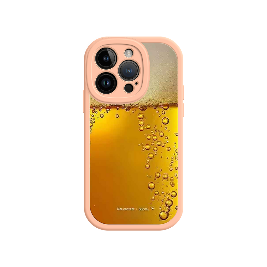 Funny Beer Glass Phone Case – Realistic Foam Design, Novelty Gift for Beer Lovers