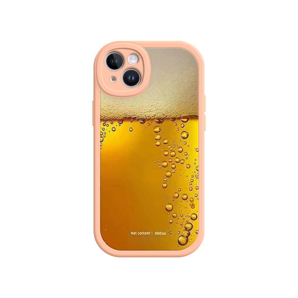 Funny Beer Glass Phone Case – Realistic Foam Design, Novelty Gift for Beer Lovers