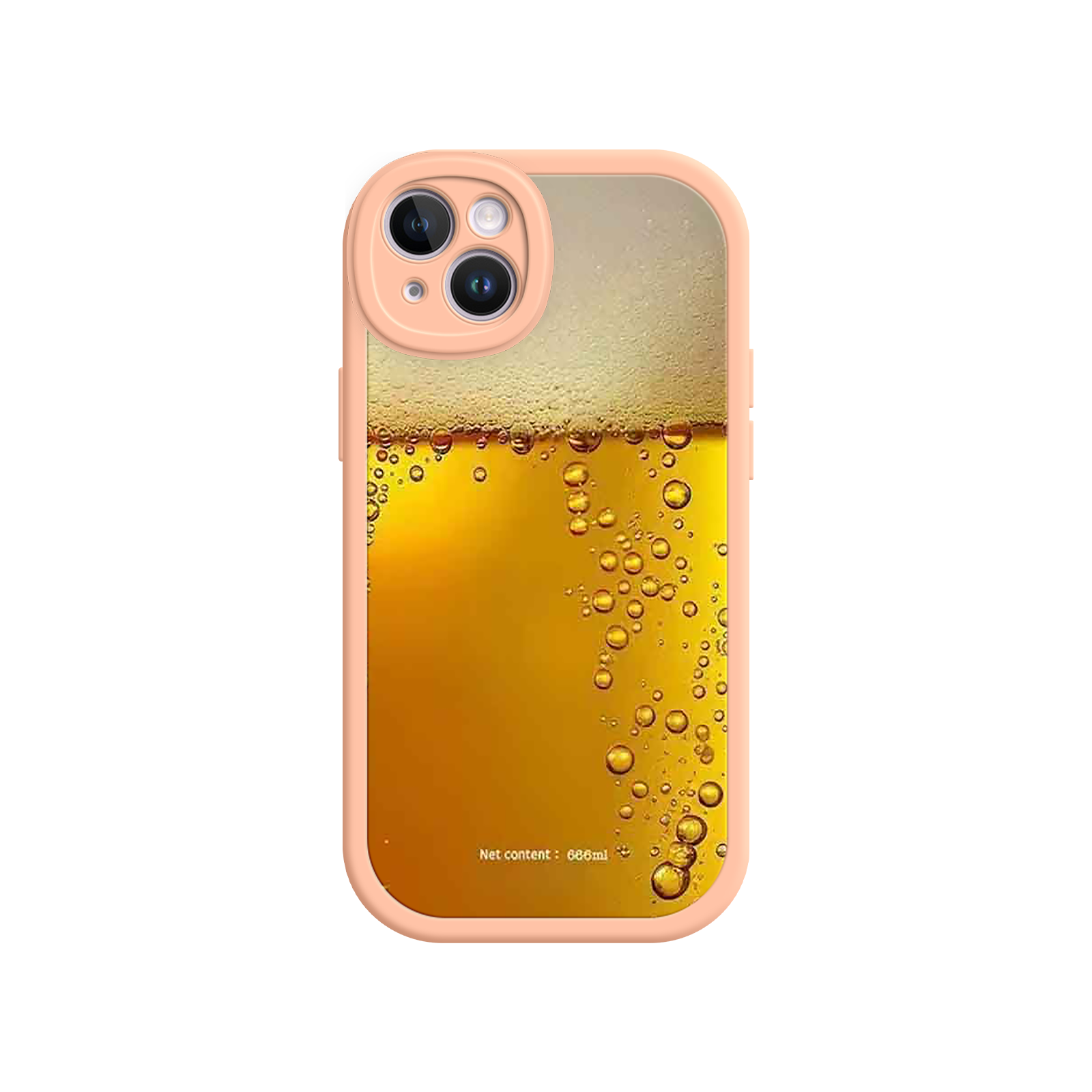 Funny Beer Glass Phone Case – Realistic Foam Design, Novelty Gift for Beer Lovers