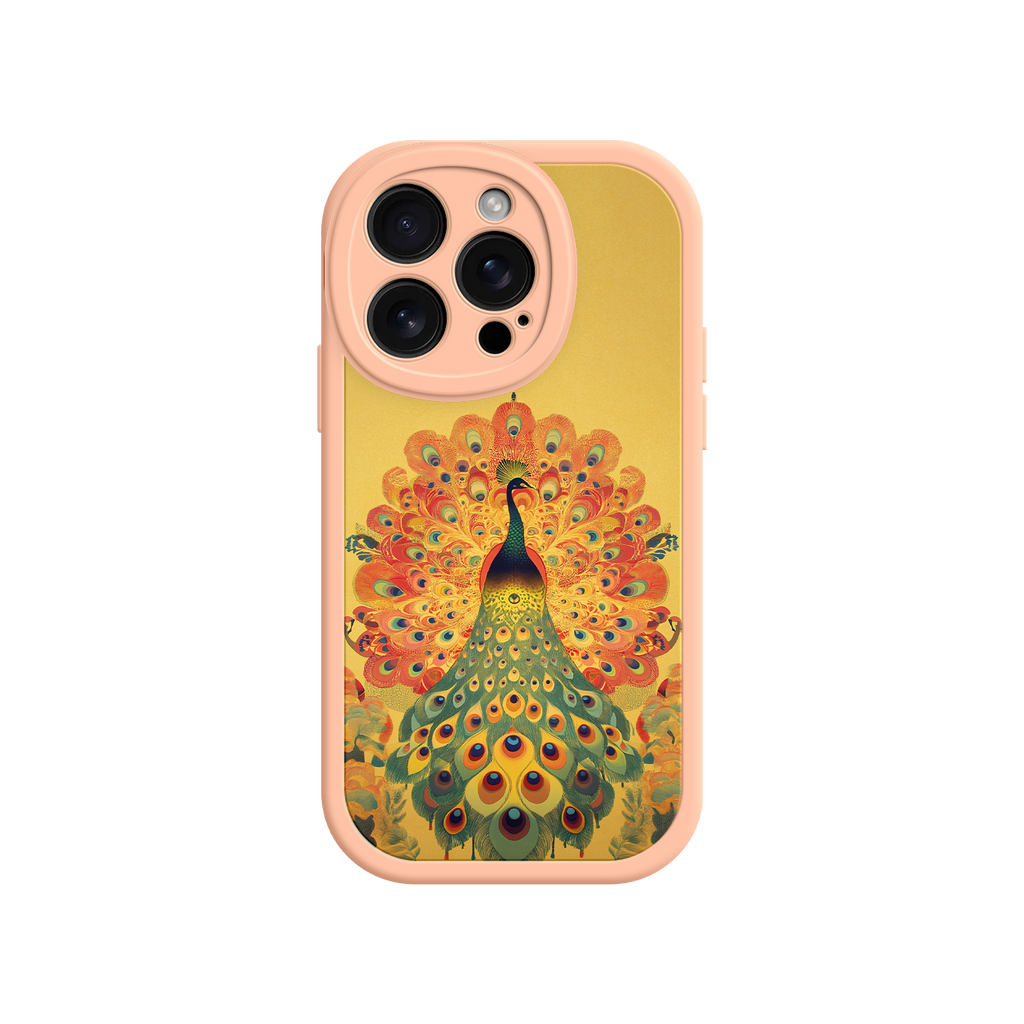 Peacock iPhone Case – Artistic Bird Design with Vibrant Feathers & Boho Style