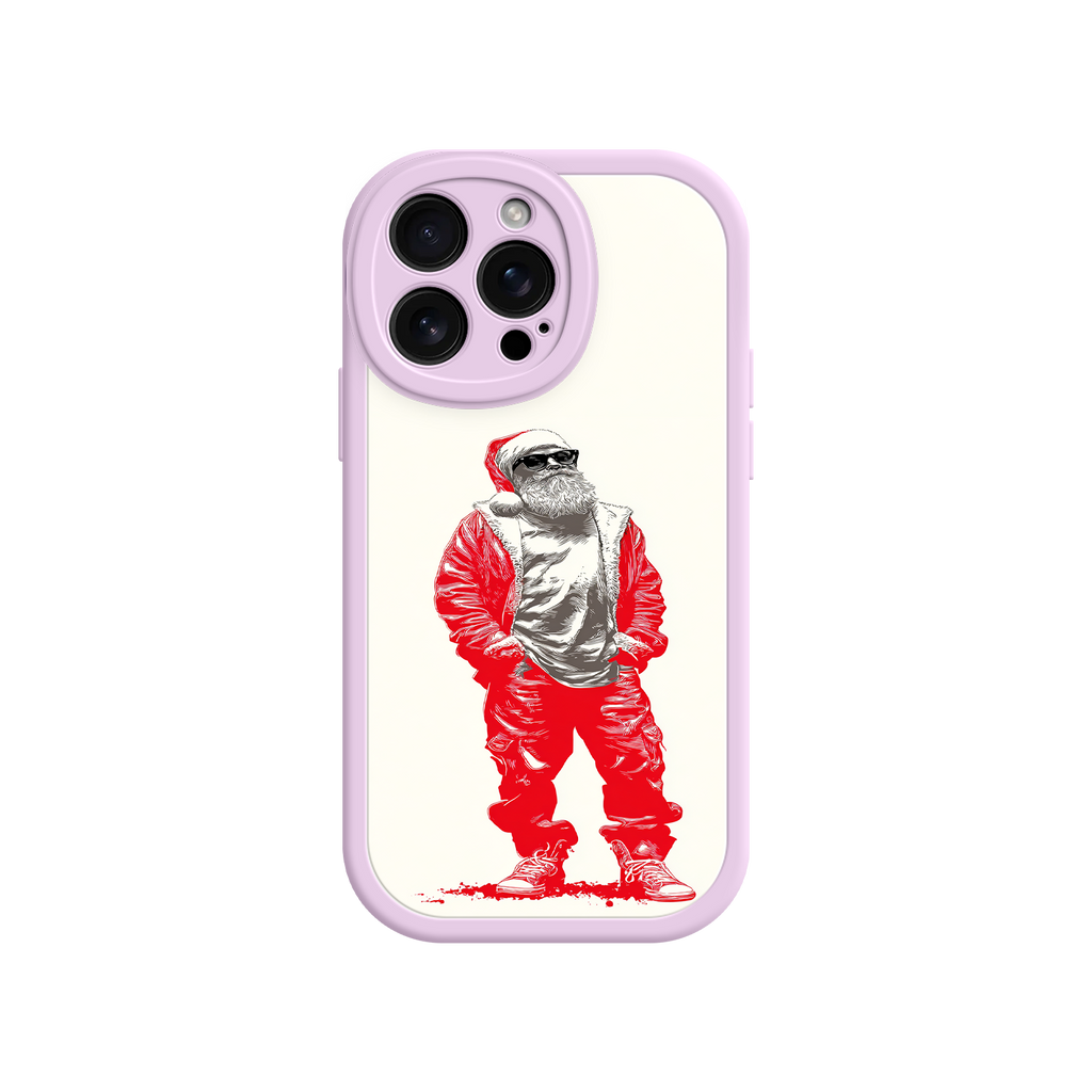 Bold urban Santa phone case for stylish users