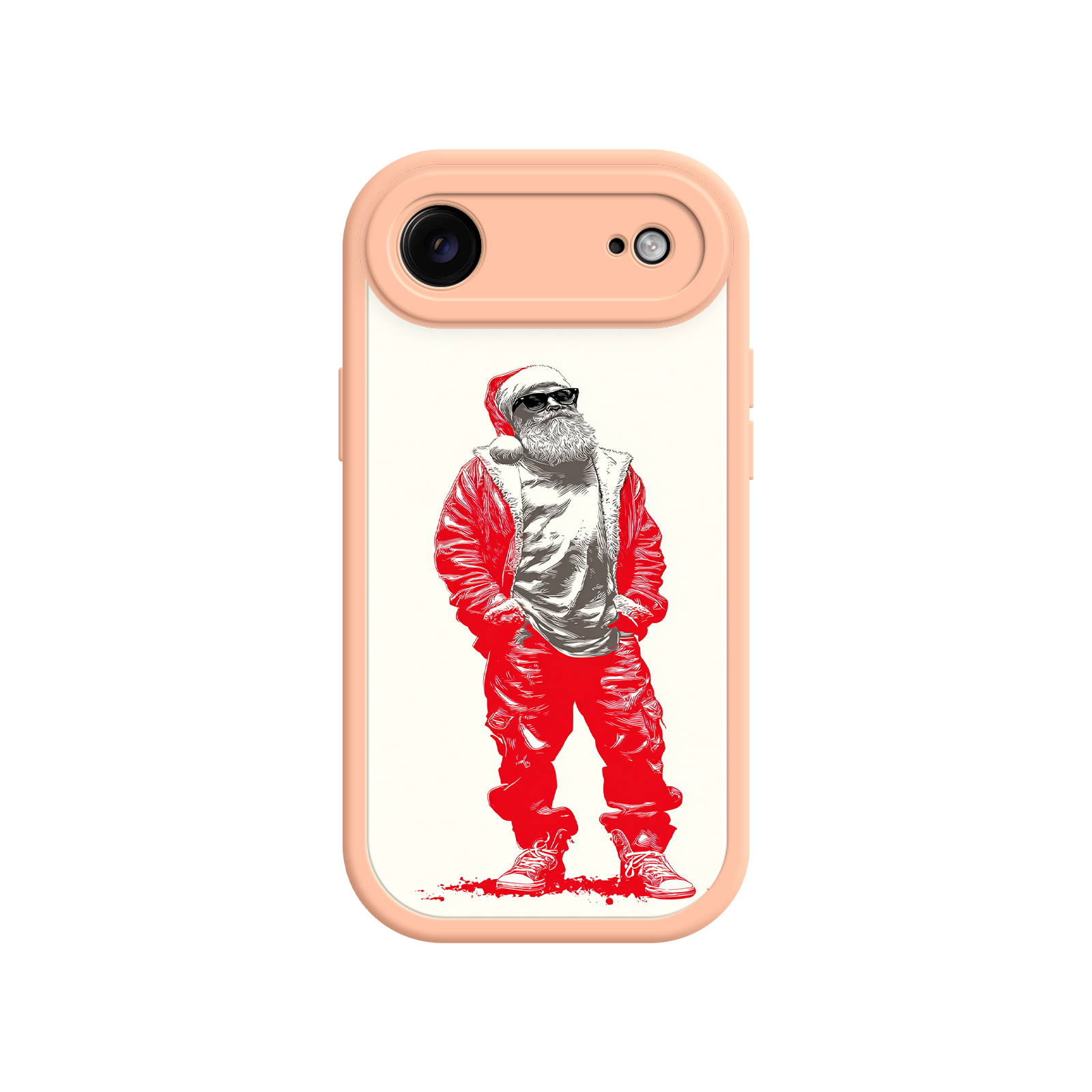 Urban-style Santa Claus phone cover for holiday season