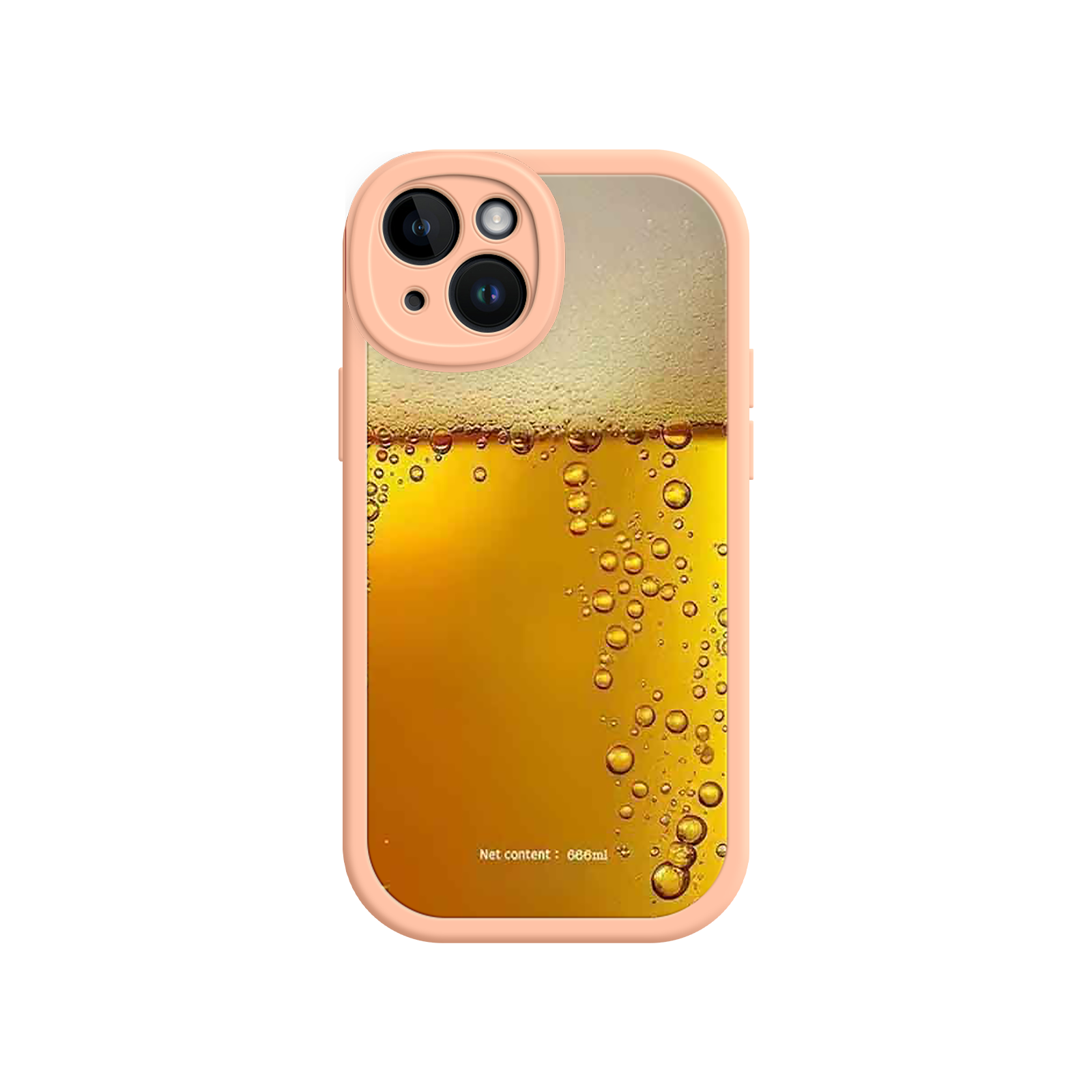 Funny Beer Glass Phone Case – Realistic Foam Design, Novelty Gift for Beer Lovers