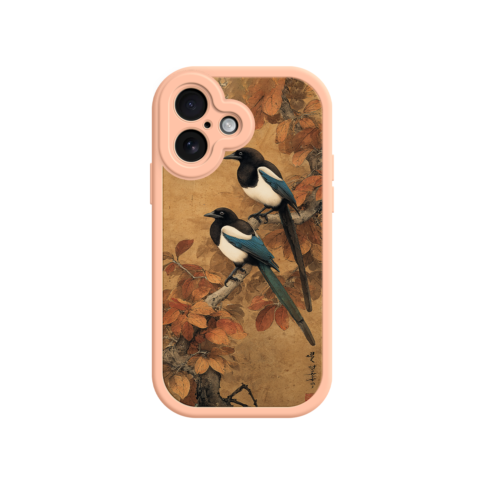 Cultural phone case representing seasonal beauty