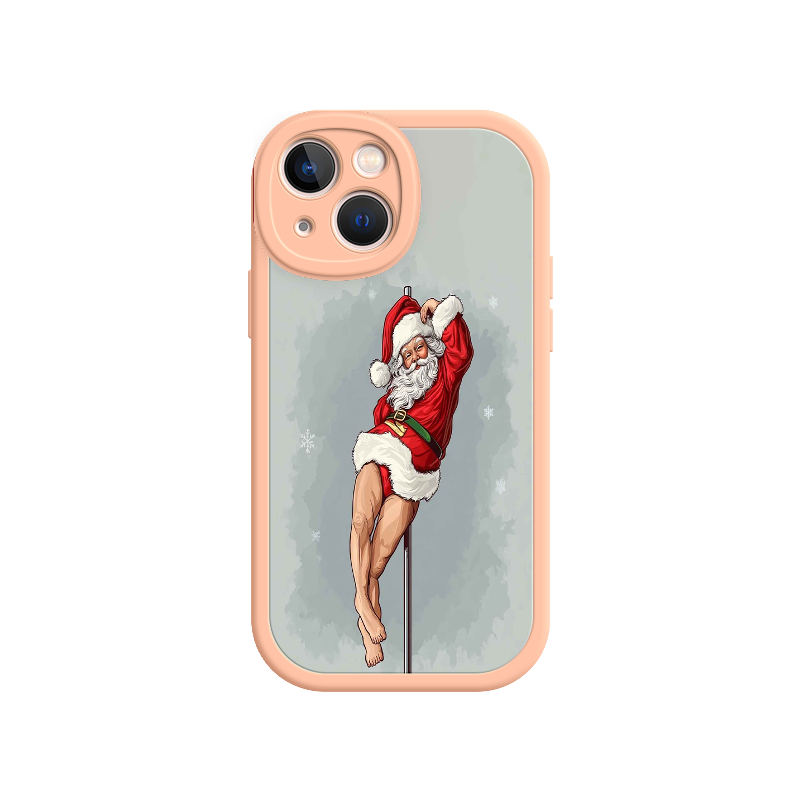 Pole Dancing Santa Claus iPhone 17 Case – Funny Christmas Art, Cheeky Holiday Design, Festive Adult Humor