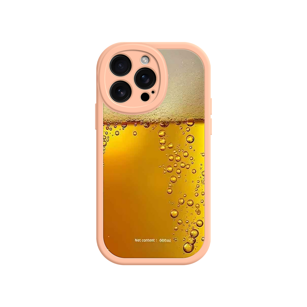 Funny Beer Glass Phone Case – Realistic Foam Design, Novelty Gift for Beer Lovers