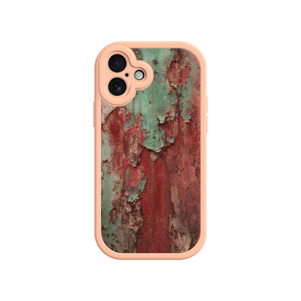 Rustic Metal Texture Phone Case – Vintage Industrial Style for iPhone 17