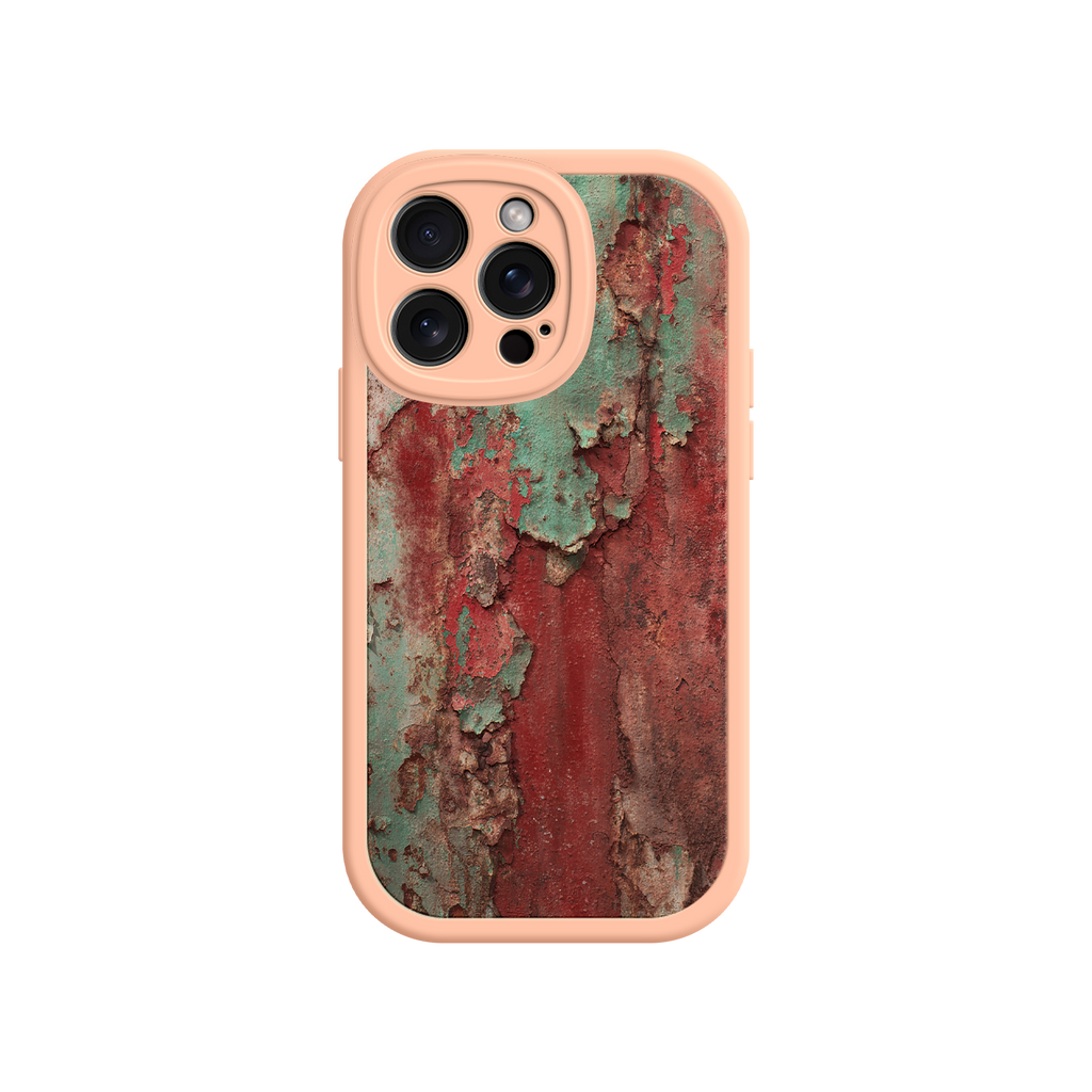 Rustic Metal Texture Phone Case – Vintage Industrial Style for iPhone 17