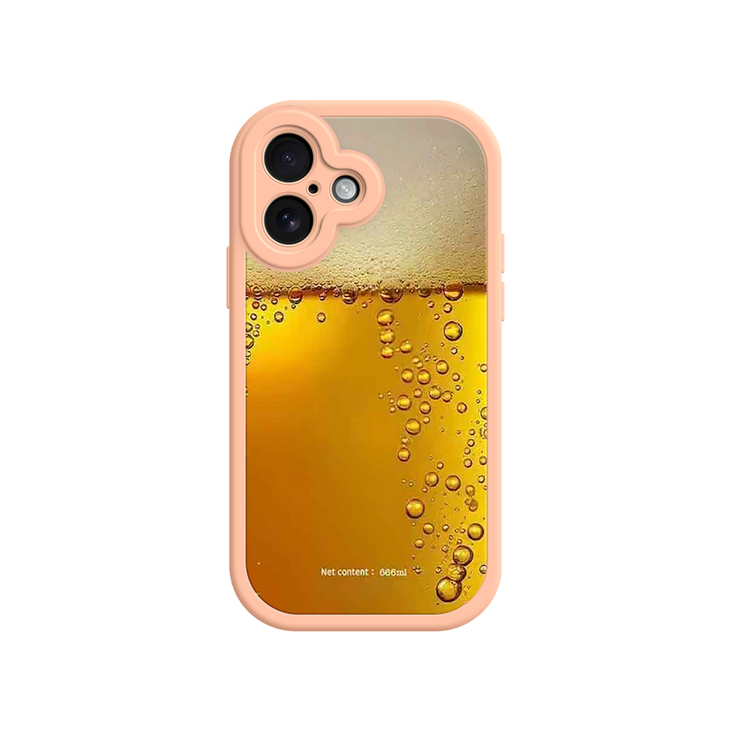 Funny Beer Glass Phone Case – Realistic Foam Design, Novelty Gift for Beer Lovers