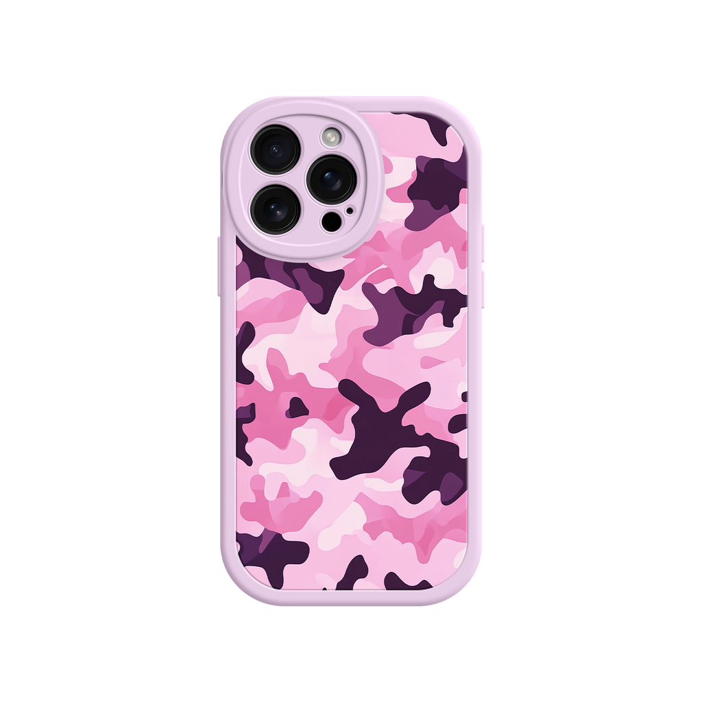Pink Camo iPhone 17 Case – Camouflage, Feminine Style, Protective Phone Cover