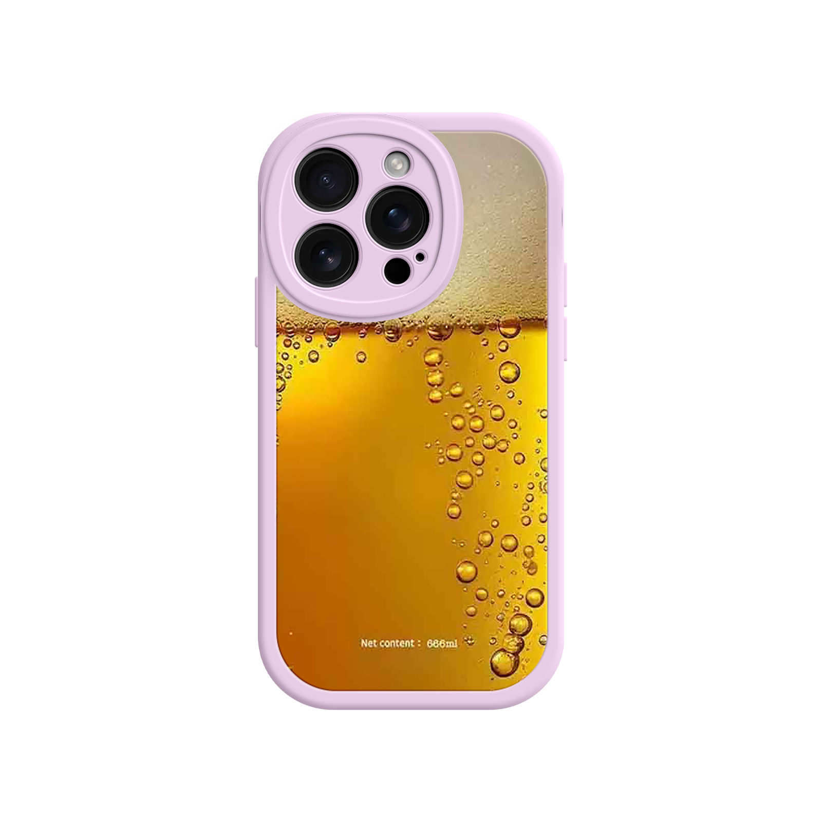 Funny Beer Glass Phone Case – Realistic Foam Design, Novelty Gift for Beer Lovers