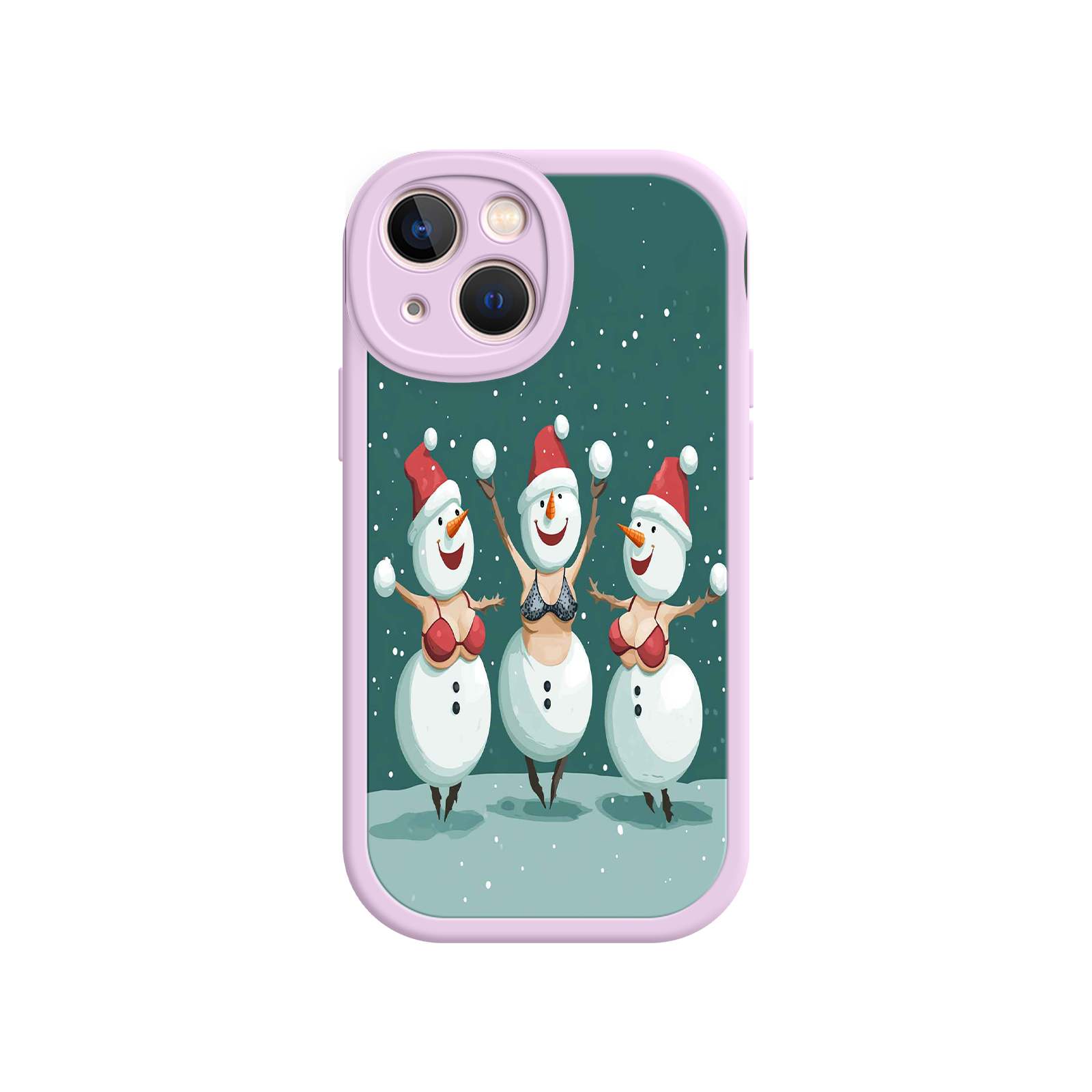Festive Snowman iPhone 17 Case – Funny Christmas Art, Jolly Holiday Design, Soft Snowflakes