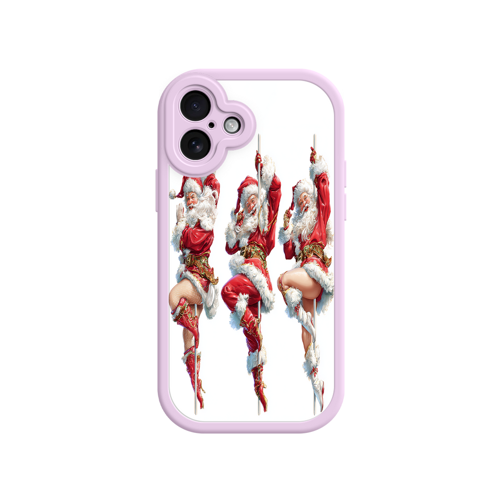 Festive iPhone case with red and white dancer design
