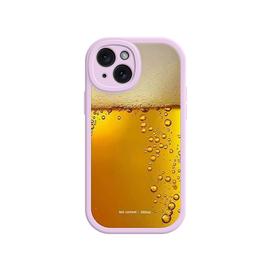 Funny Beer Glass Phone Case – Realistic Foam Design, Novelty Gift for Beer Lovers