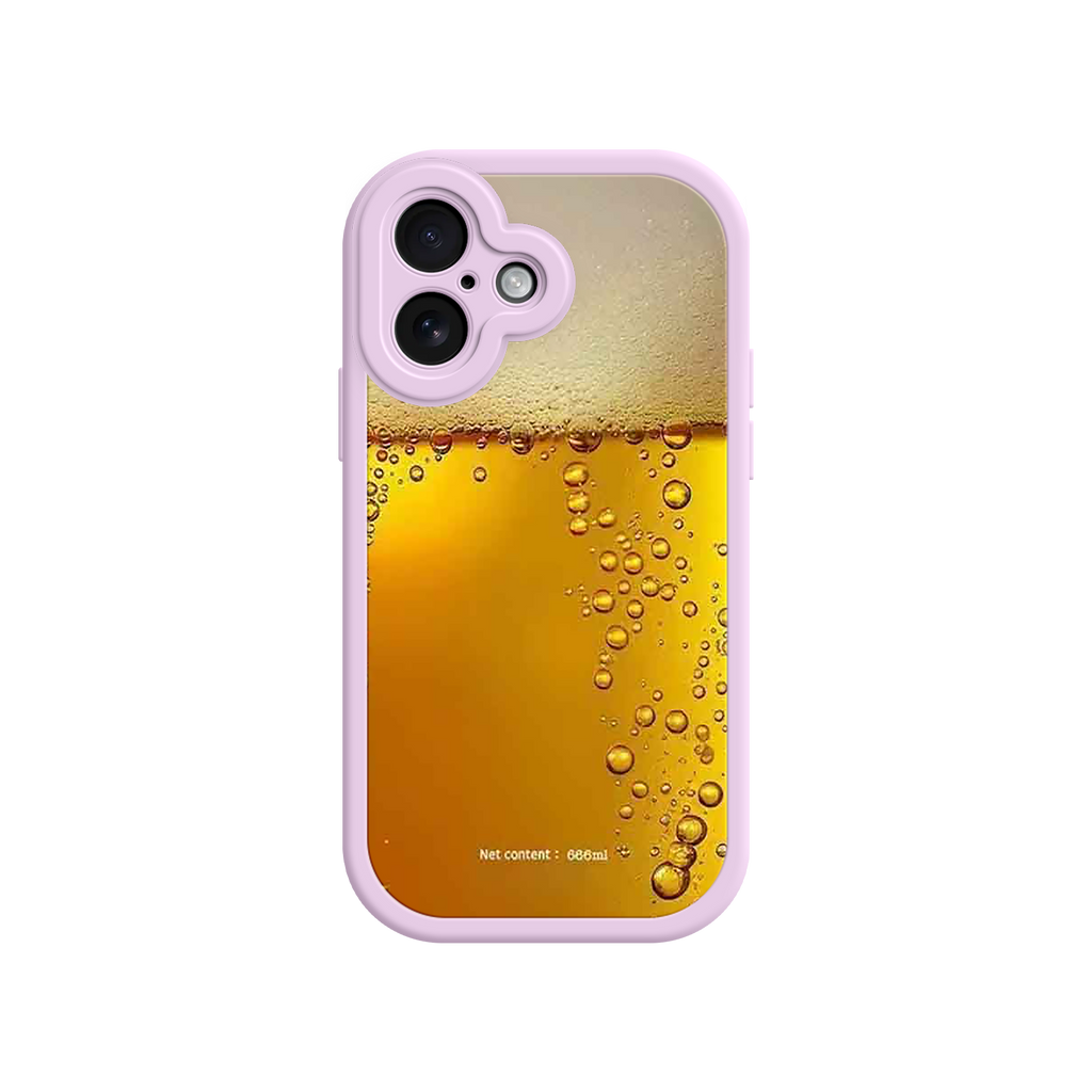 Funny Beer Glass Phone Case – Realistic Foam Design, Novelty Gift for Beer Lovers