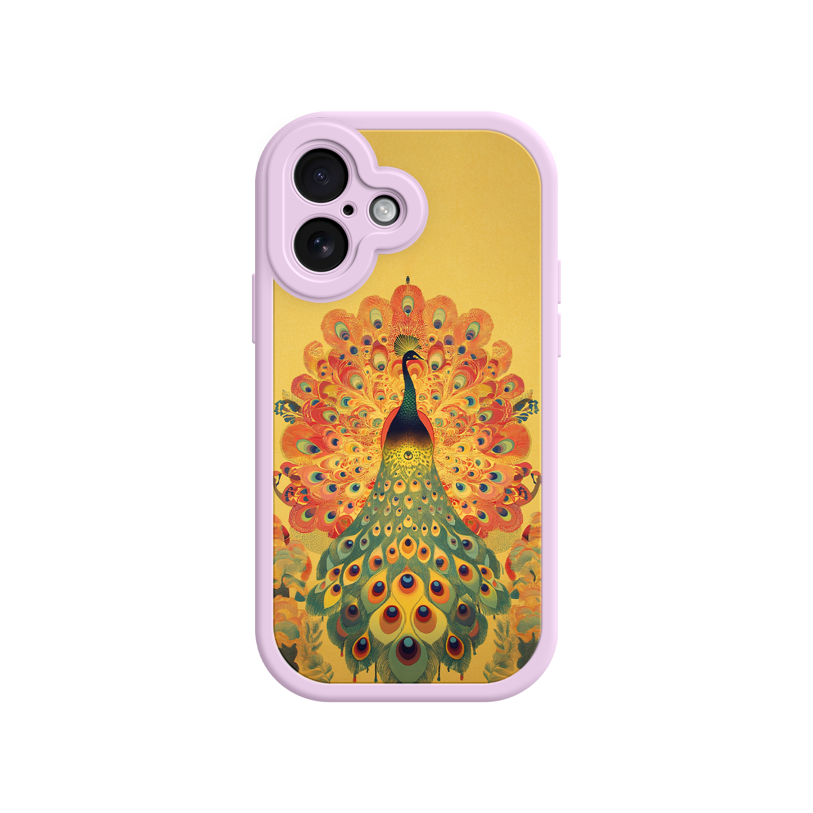 Peacock iPhone Case – Artistic Bird Design with Vibrant Feathers & Boho Style