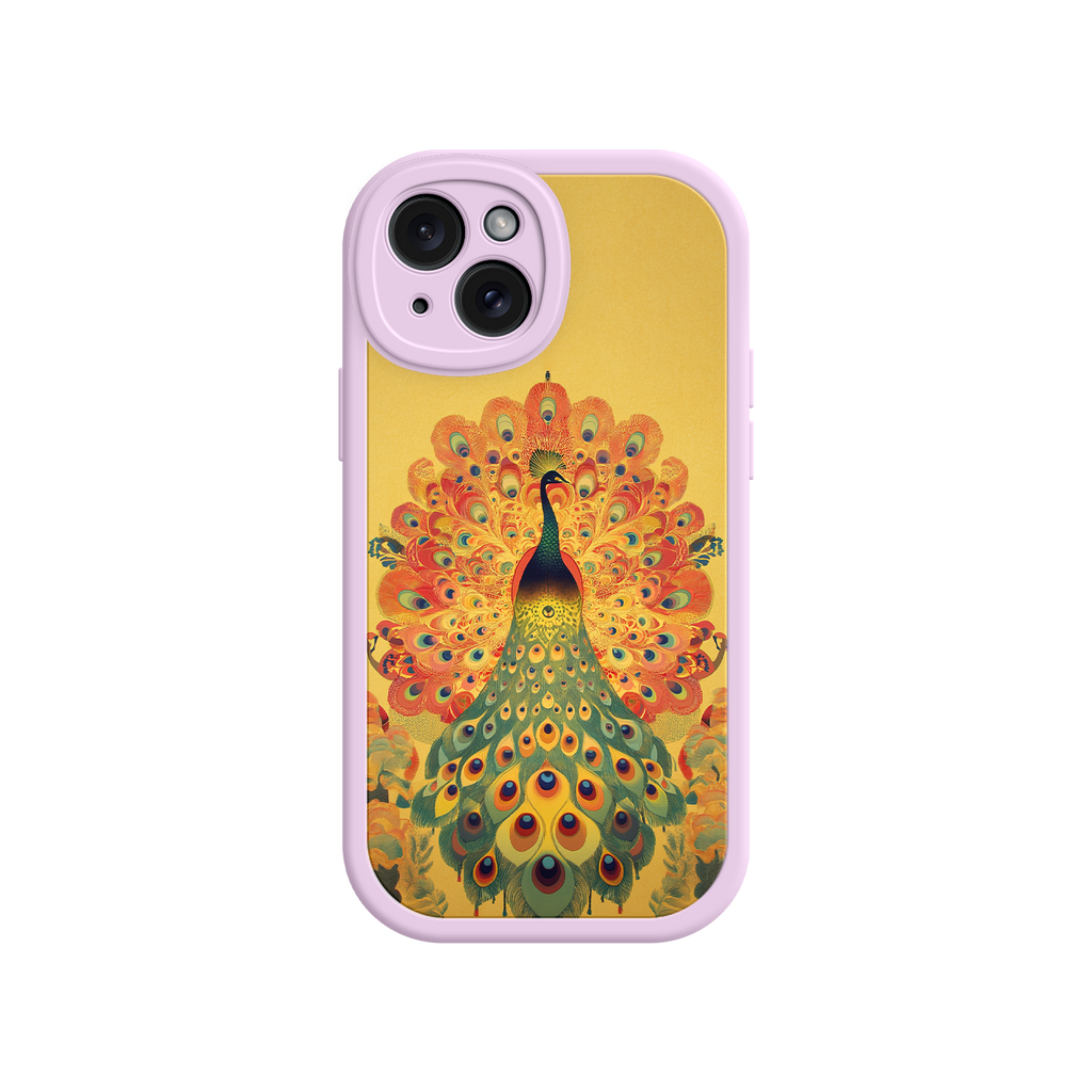Peacock iPhone Case – Artistic Bird Design with Vibrant Feathers & Boho Style