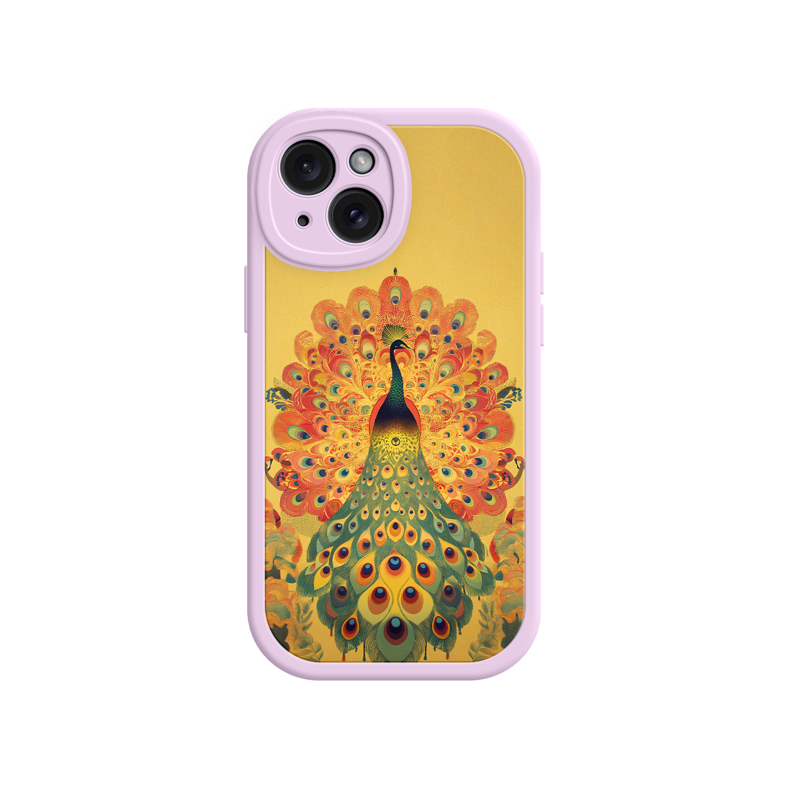 Peacock iPhone Case – Artistic Bird Design with Vibrant Feathers & Boho Style