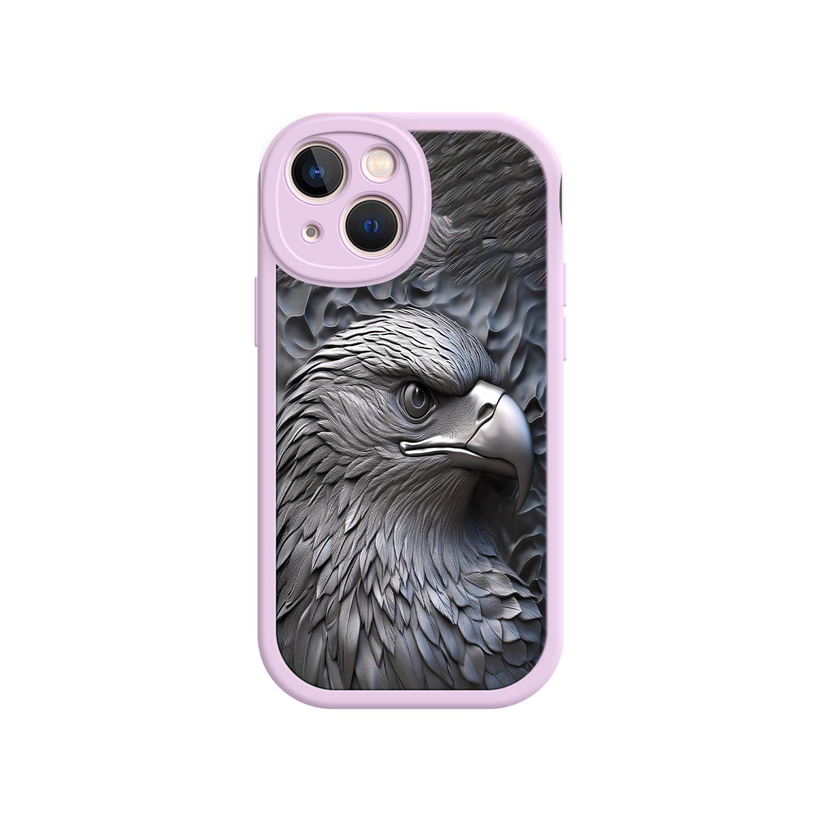 Embossed Eagle iPhone 17 Case – Grayscale 3D Design, Rugged Protective Cover, Symbol of Strength & Freedom