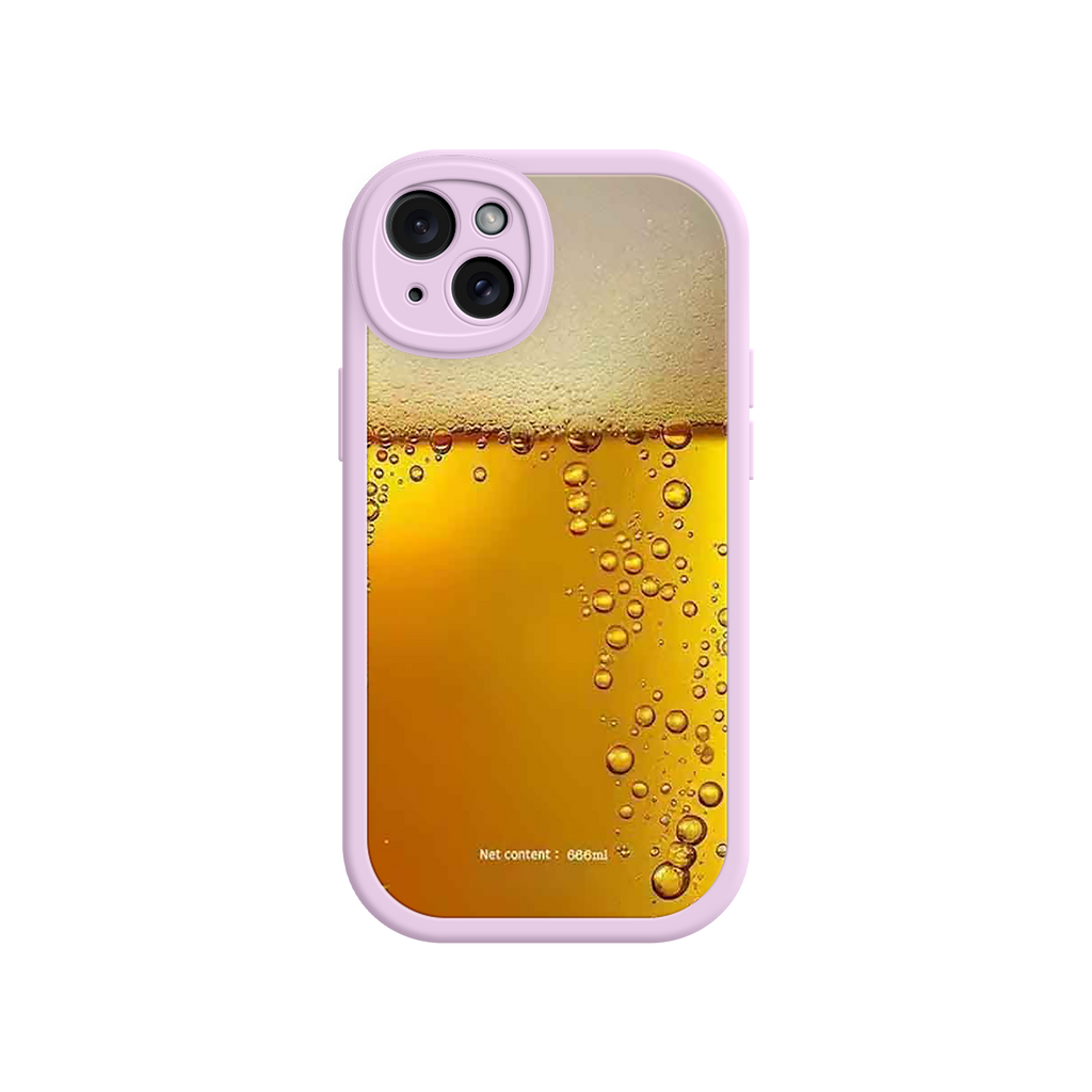 Funny Beer Glass Phone Case – Realistic Foam Design, Novelty Gift for Beer Lovers