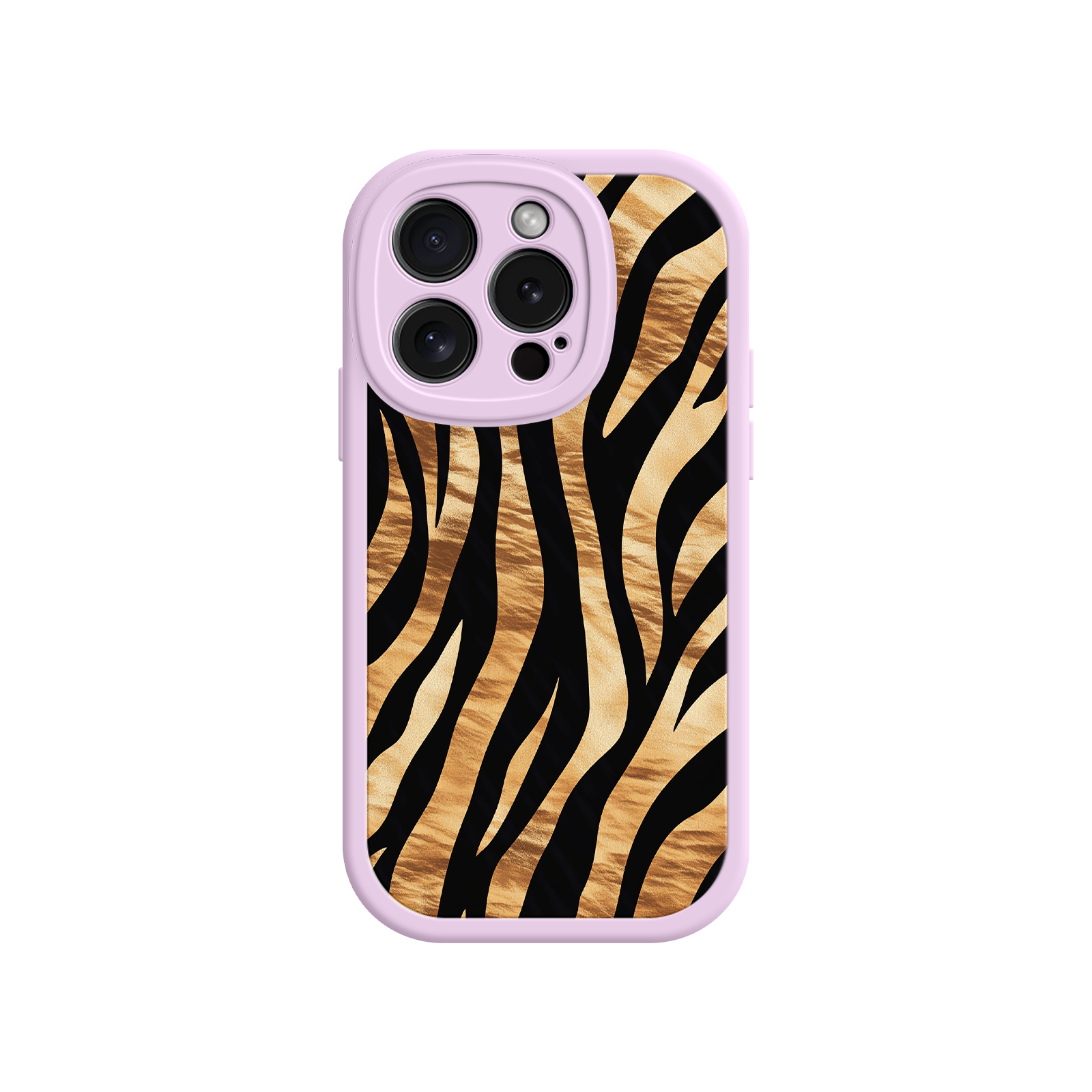 Jungle-themed iPhone case with bold stripes
