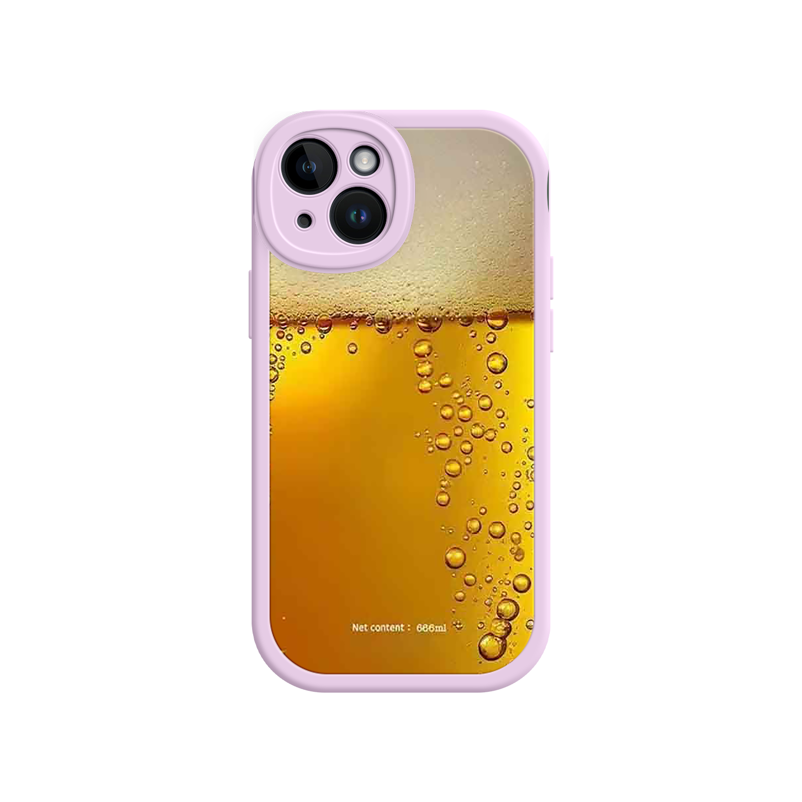 Funny Beer Glass Phone Case – Realistic Foam Design, Novelty Gift for Beer Lovers