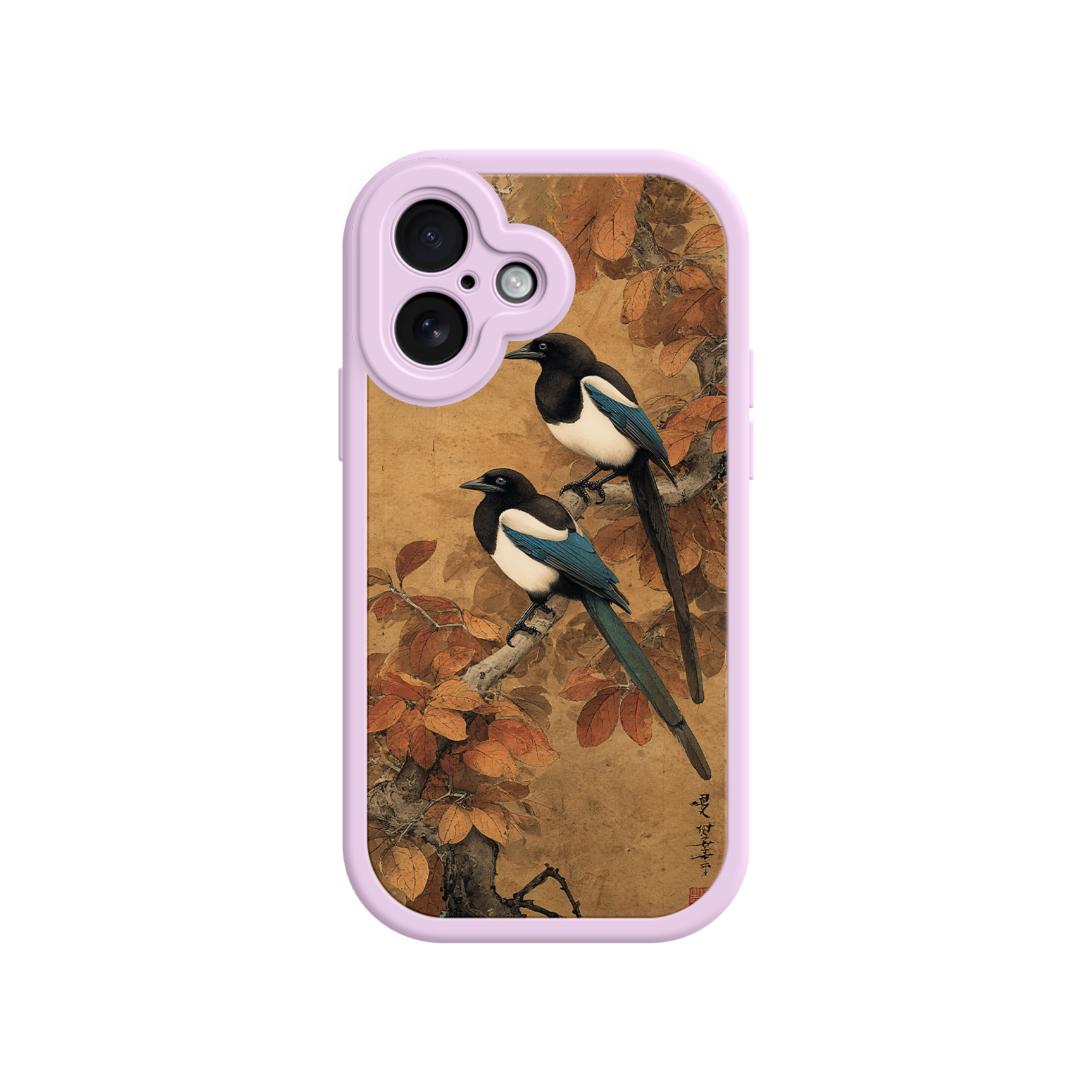 Scroll-style phone case with visual storytelling