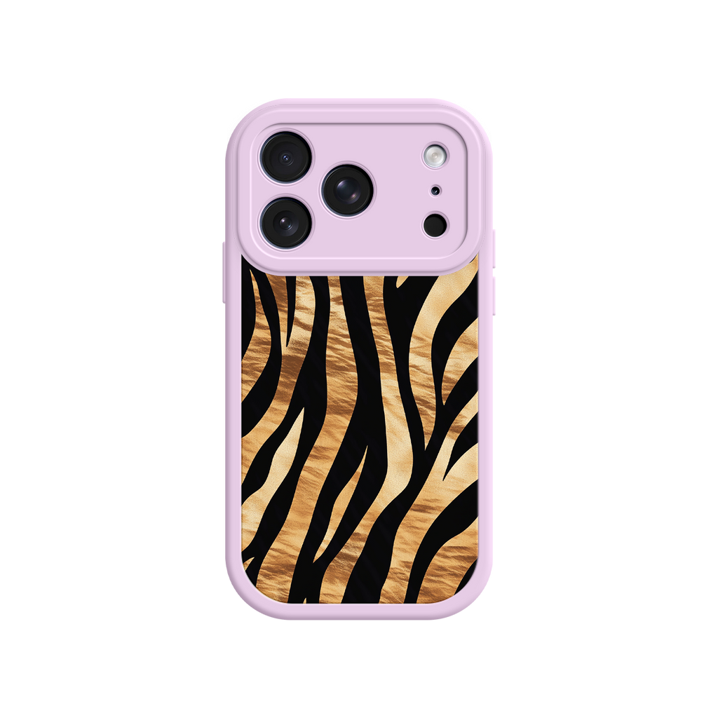 Tiger stripe phone case with earthy tones