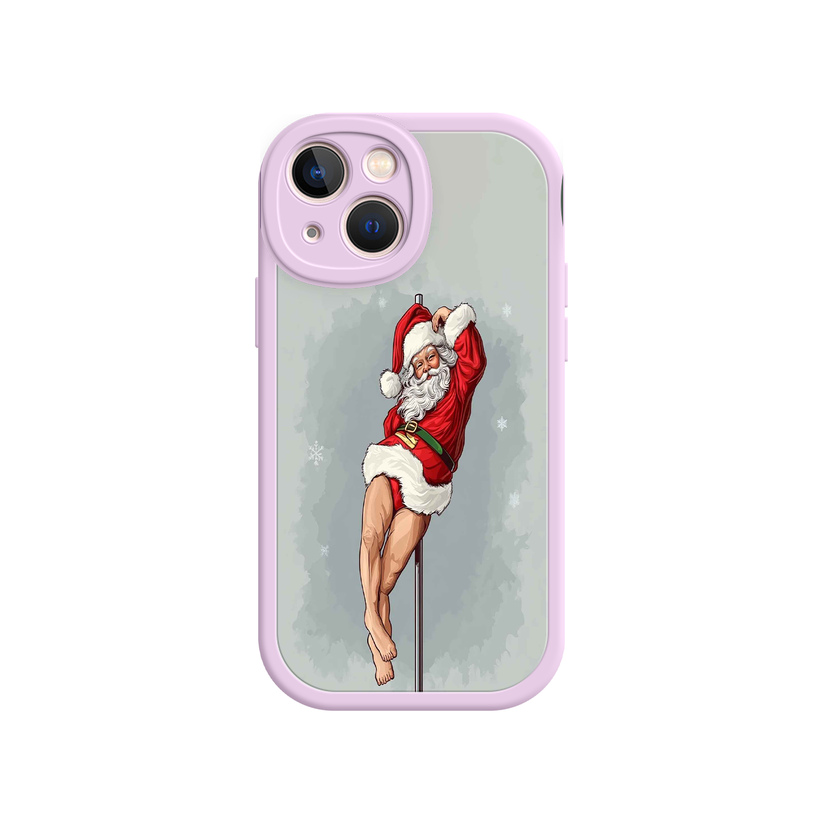 Pole Dancing Santa Claus iPhone 17 Case – Funny Christmas Art, Cheeky Holiday Design, Festive Adult Humor