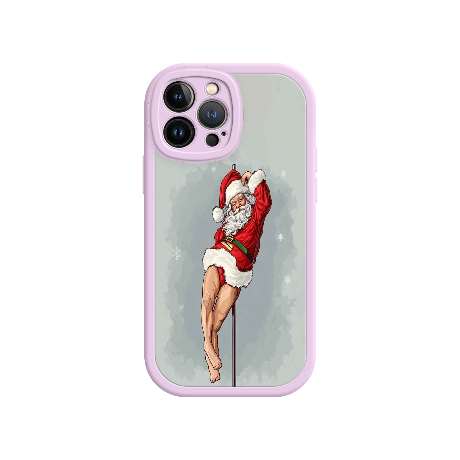 Pole Dancing Santa Claus iPhone 17 Case – Funny Christmas Art, Cheeky Holiday Design, Festive Adult Humor