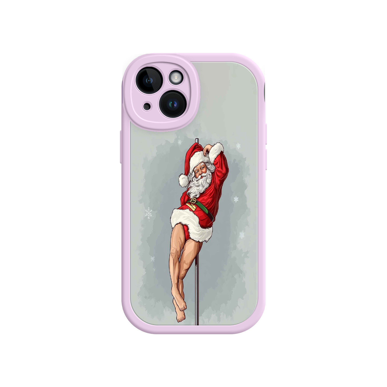 Pole Dancing Santa Claus iPhone 17 Case – Funny Christmas Art, Cheeky Holiday Design, Festive Adult Humor