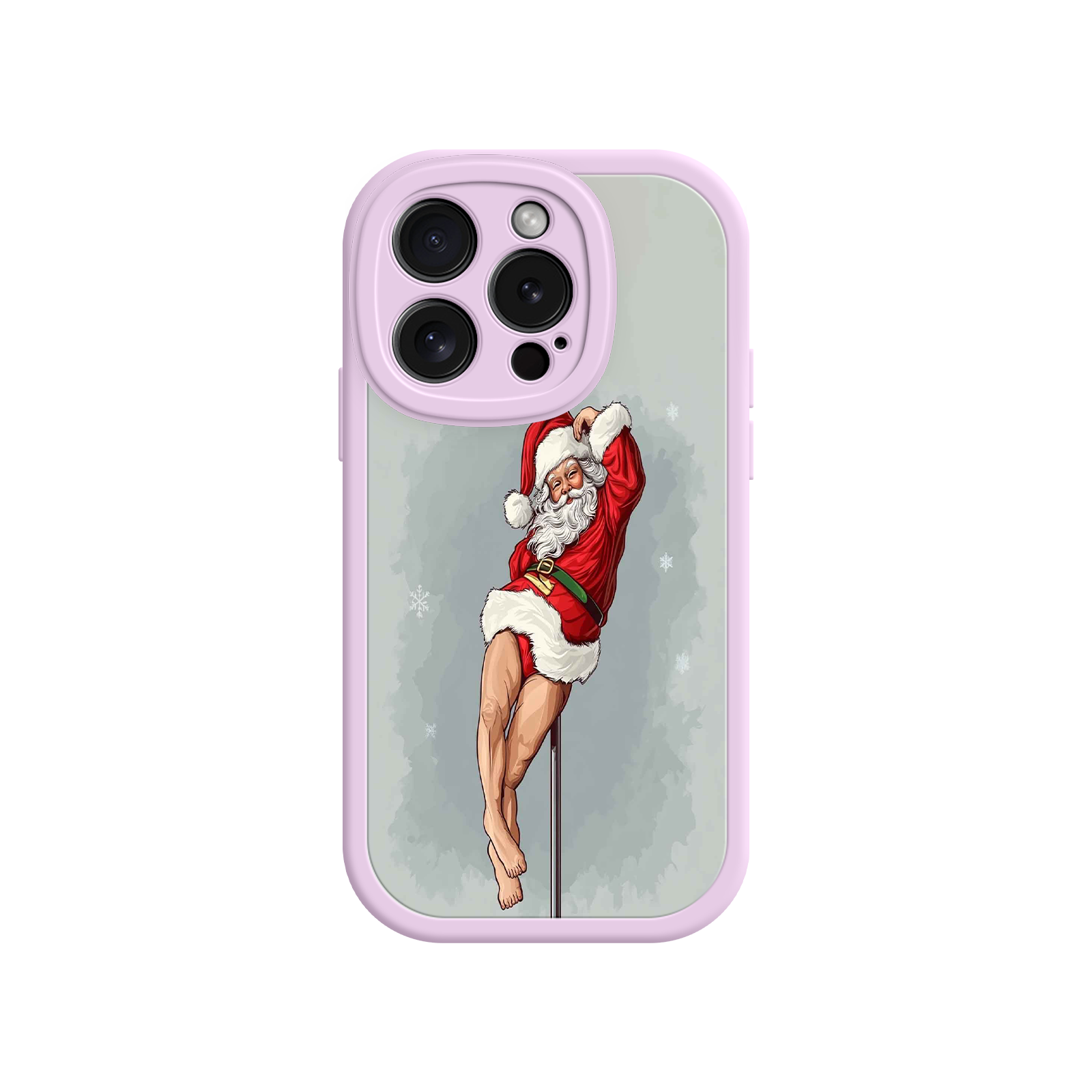 Pole Dancing Santa Claus iPhone 17 Case – Funny Christmas Art, Cheeky Holiday Design, Festive Adult Humor