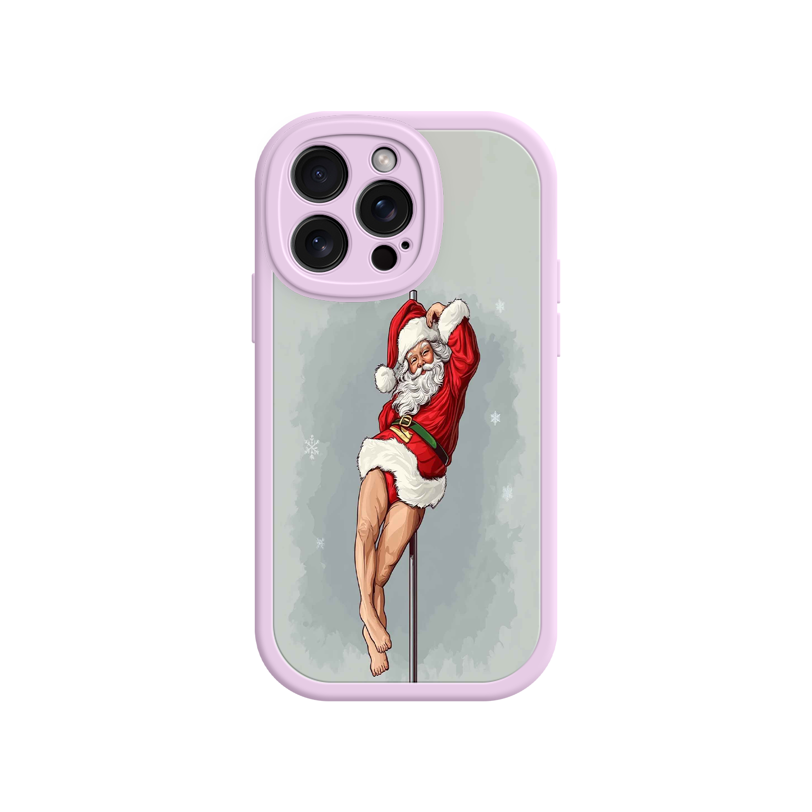 Pole Dancing Santa Claus iPhone 17 Case – Funny Christmas Art, Cheeky Holiday Design, Festive Adult Humor