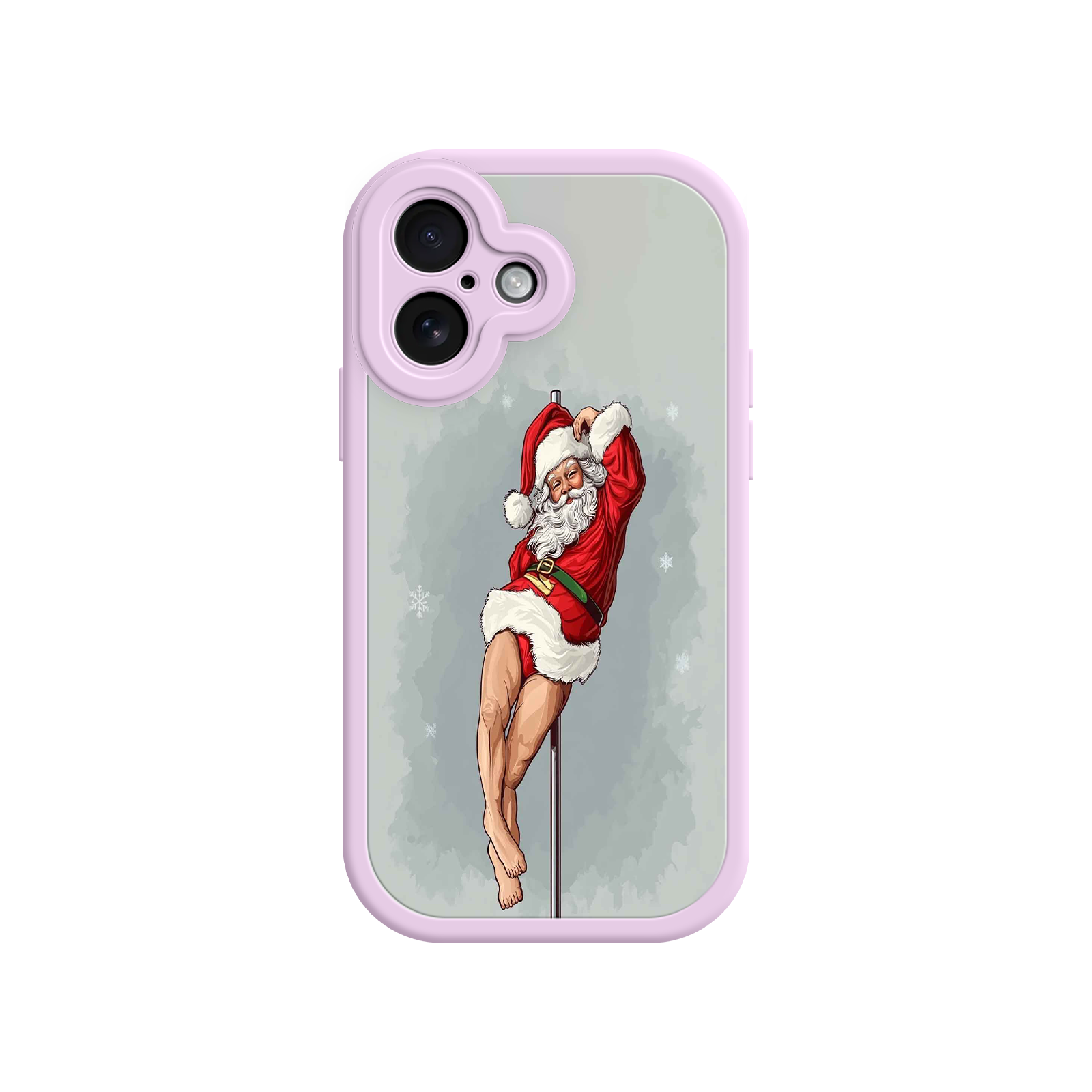 Pole Dancing Santa Claus iPhone 17 Case – Funny Christmas Art, Cheeky Holiday Design, Festive Adult Humor