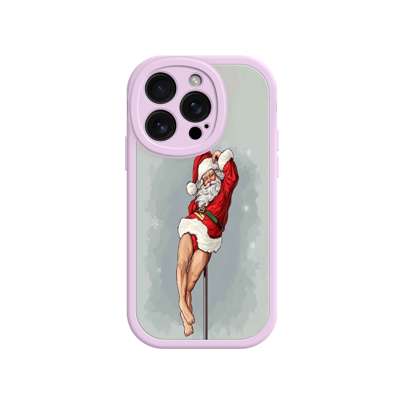 Pole Dancing Santa Claus iPhone 17 Case – Funny Christmas Art, Cheeky Holiday Design, Festive Adult Humor