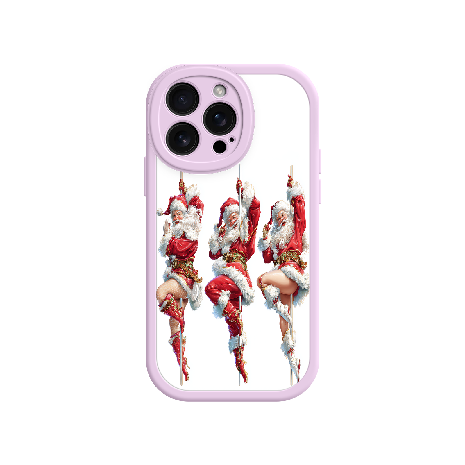 Vintage iPhone case with theatrical Santa Claus art