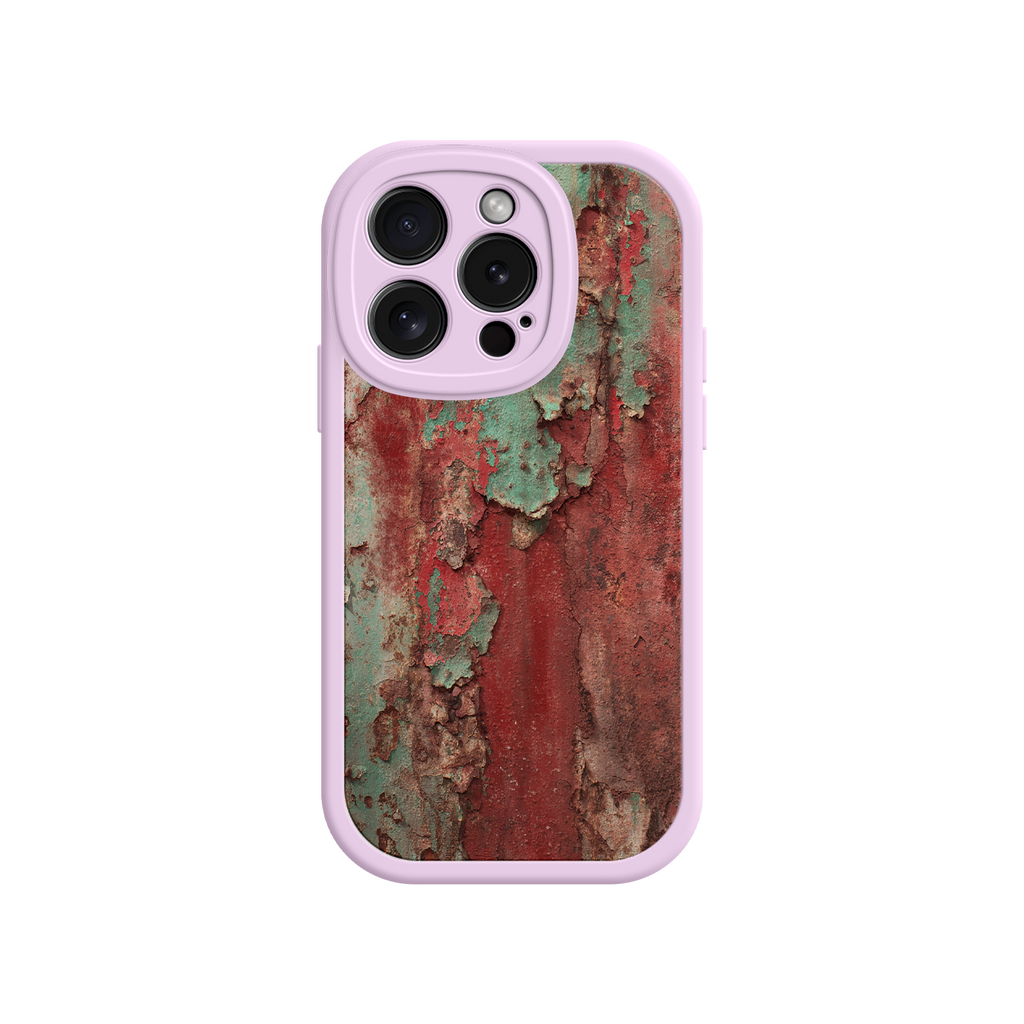 Textured phone case with antique metal look